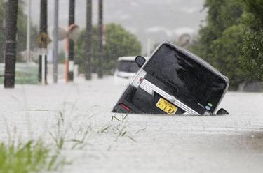 日本福岡受強(qiáng)降雨影響