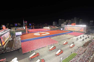 朝鮮慶祝國慶75周年