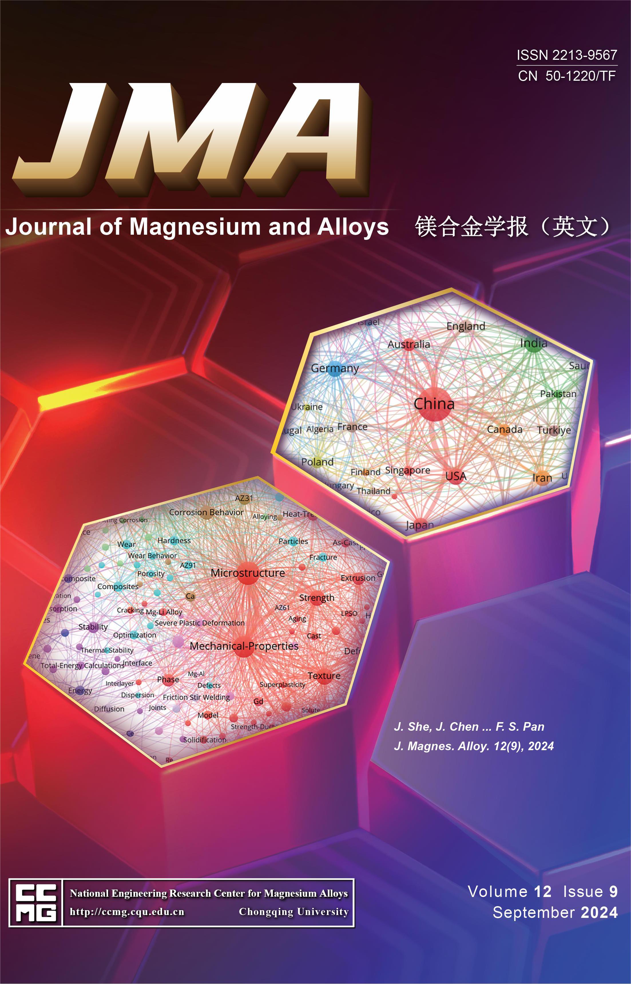 《鎂合金學(xué)報（英文）》