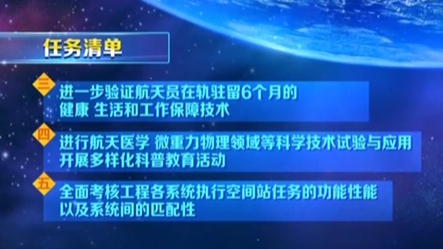 神舟十三號載人飛行任務出征在即：“太空出差”達半年 2到3次出艙活動